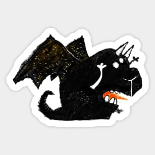 Mister Black Gargoyle Sticker